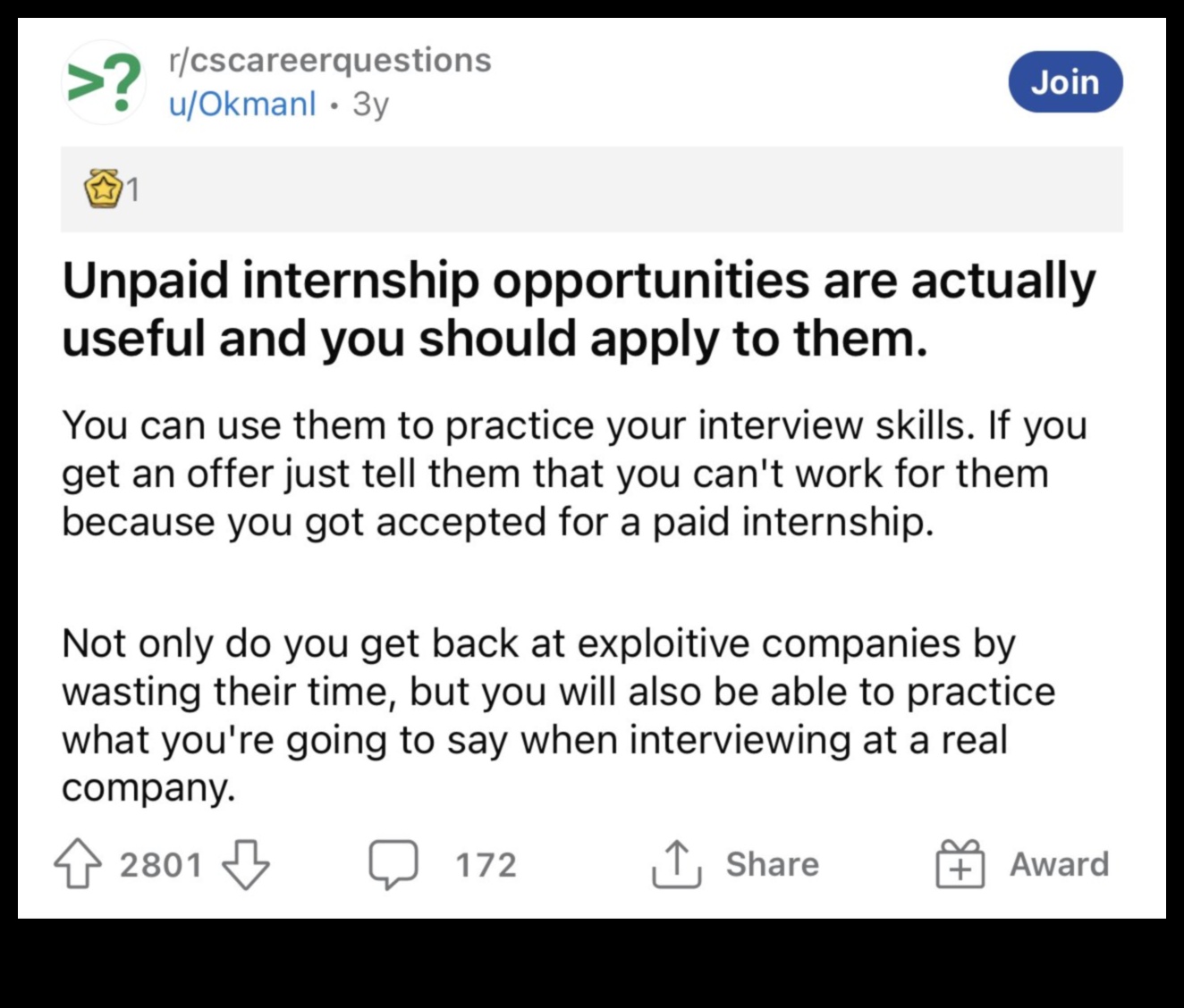 are unpaid internships legal