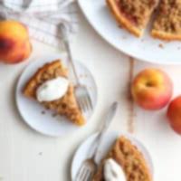 Τάρτα Ροδάκινο με Streusel
