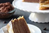 Τούρτα Κρέπας με Αφράτη Γκανάς Σοκολάτας