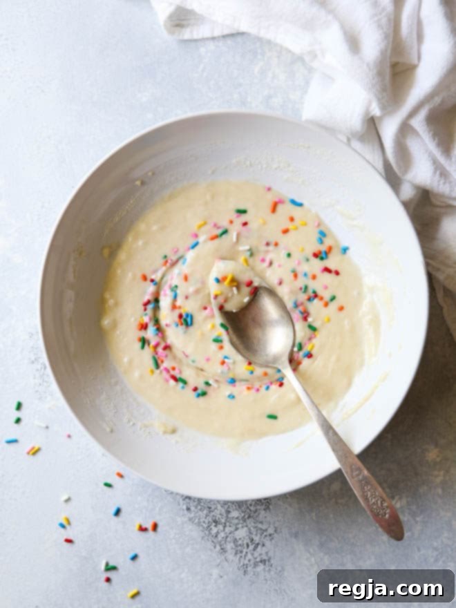 Μείγμα για funfetti κέικ μικρής παρτίδας