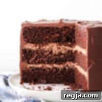 Το μυστικό συστατικό για αυτή την απίστευτα πλούσια και υγρή σοκολατένια τούρτα είναι η ξινή κρέμα!