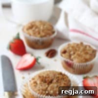 Vegan Muffins με Φράουλα και Μπανάνα