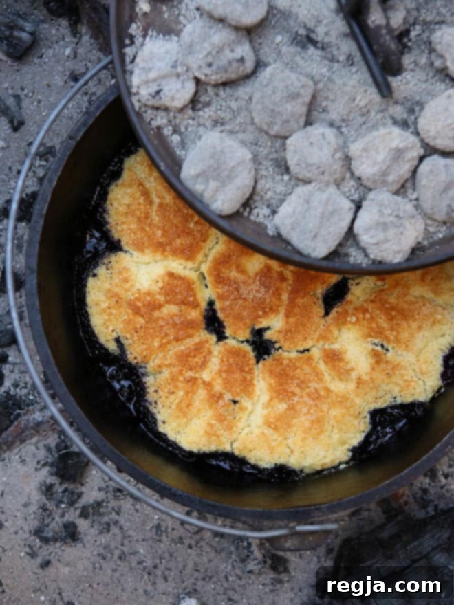 Εύκολο cobbler σε ολλανδική κατσαρόλα με μόλις 4 συστατικά!