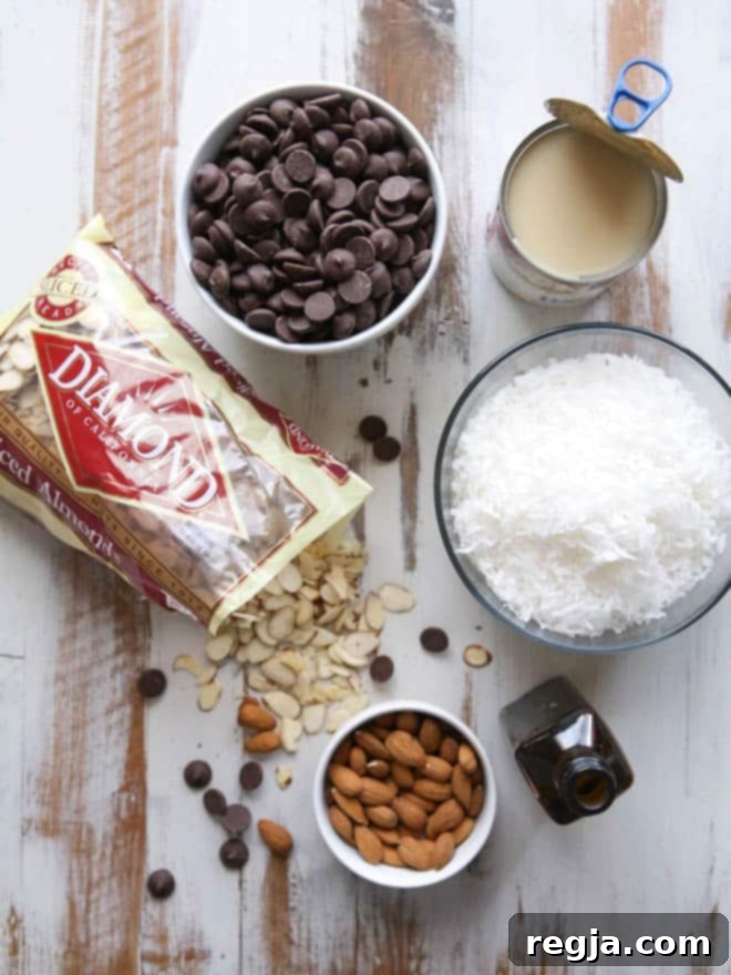 Φουτζ Καρύδας Αμυγδάλου | completelydelicious.com