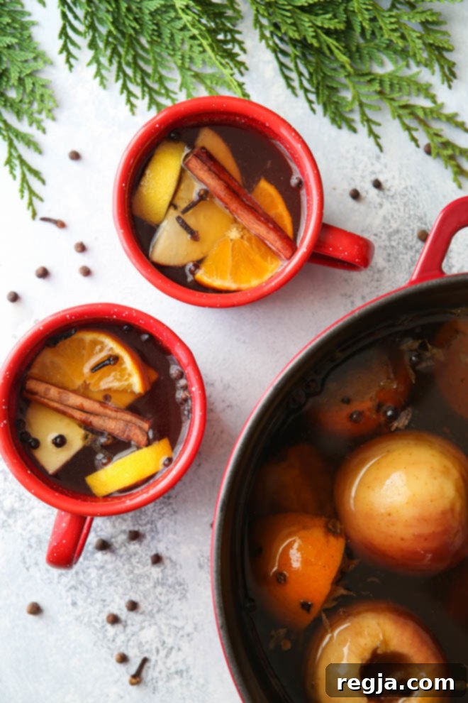 Πλούσιο ζεστό wassail φτιαγμένο με παραδοσιακό τρόπο!