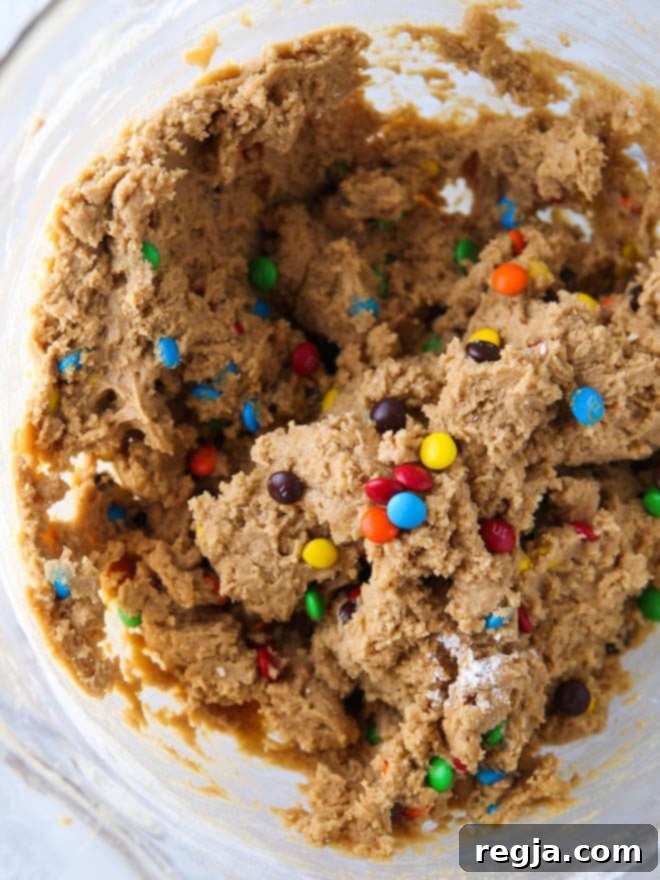 Μπάρες Μπισκότων Φυστικοβούτυρο με M&M's