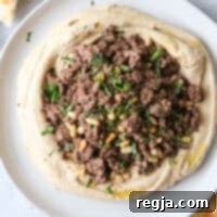 Χούμους με Καρυκευμένο Μοσχάρι και Κουκουνάρια 4 Χούμους με αρωματικό κιμά και κουκουνάρι: Ένα ιδανικό ορεκτικό ή ελαφρύ γεύμα!