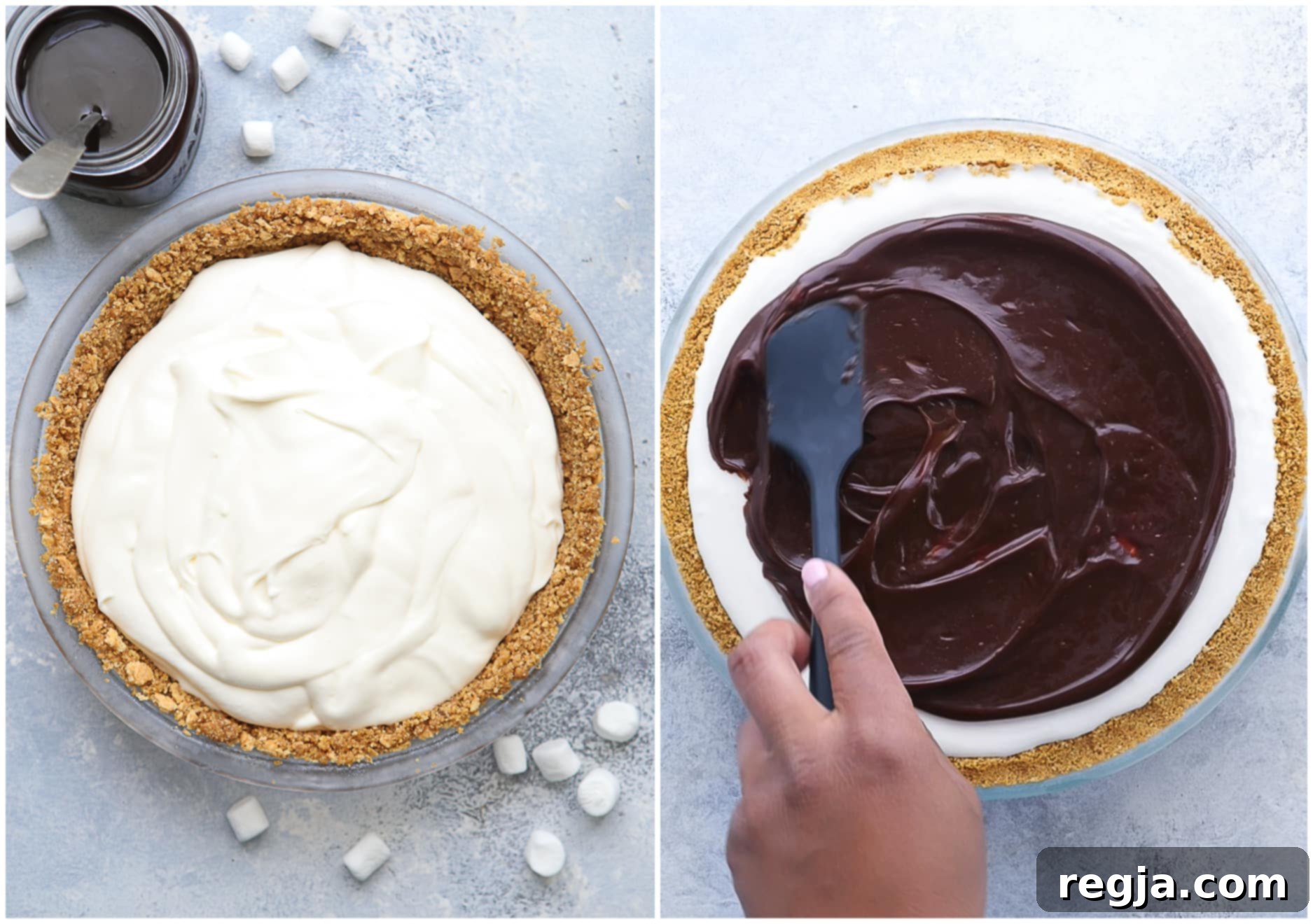 Συναρμολόγηση παγωτοπίτας S'mores