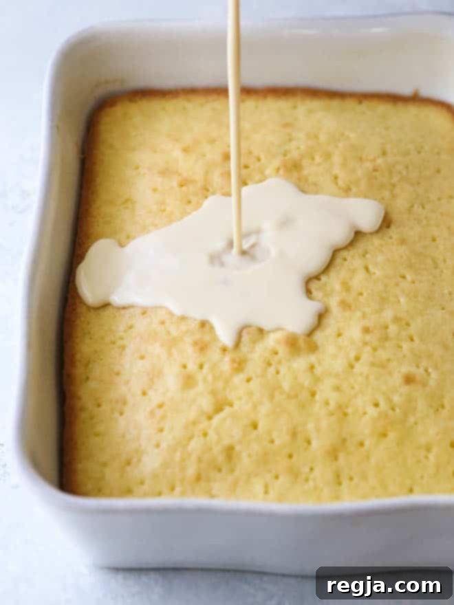 Φτιάχνοντας τούρτα tres leches