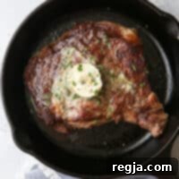 Ψητές μπριζόλες ribeye με βούτυρο cowboy