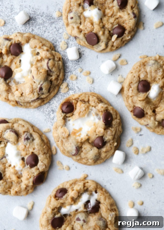 Τα cookies με κομματάκια σοκολάτας συναντούν τα Rice Krispie treats σε αυτό το διασκεδαστικό mashup!