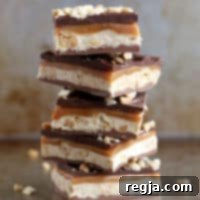 Φωτογραφία από σπιτικές μπάρες Snickers