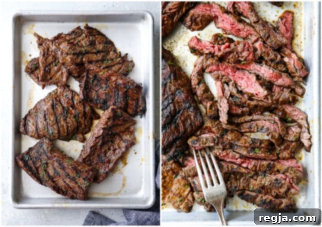 Ψητό Skirt Steak κομμένο σε φέτες