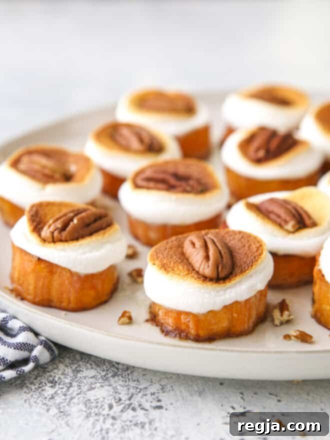 sweet potato bites on serving platter