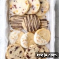 4 παραλλαγές μπισκότων shortbread σε 1 ταψί