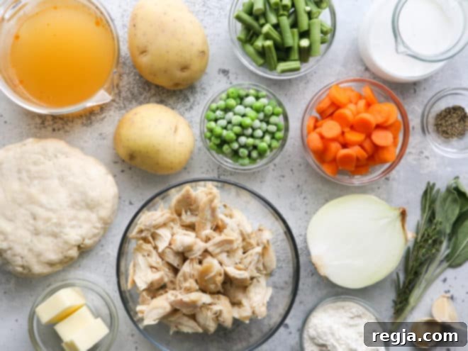 chicken pot pie ingredients