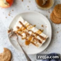 Τούρτα ψυγείου καραμέλας μήλου και τζίντζερ με καραμέλα σε βάζο
