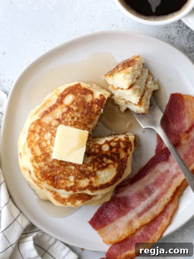 Απολαυστικές pancakes βουτυρόγαλου, ελαφριές, αφράτες και γεμάτες γεύση.