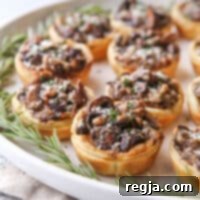 Εύκολες μικρές τάρτες μανιταριών είναι το τέλειο χειμωνιάτικο ορεκτικό!